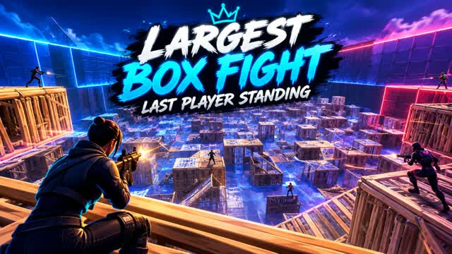 LARGEST BOX FIGHT - LAST PLAYER STANDING — Fortnite Creative map cover art