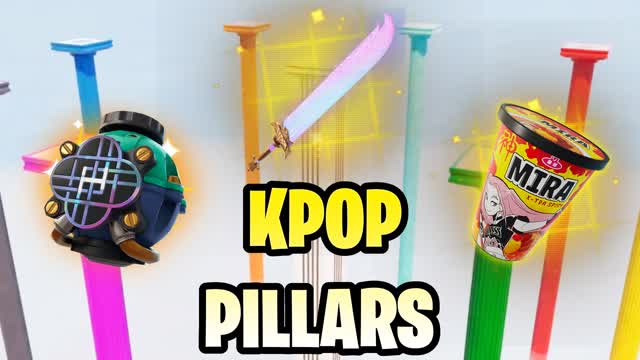 KPOP PILLARS FREE FOR ALL — Fortnite Creative map cover art