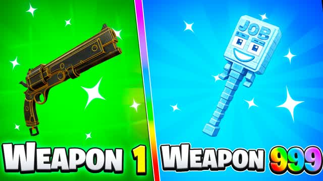 😎 GUN GAME 🔫 ONE SHOT BOT — Fortnite Creative map cover art