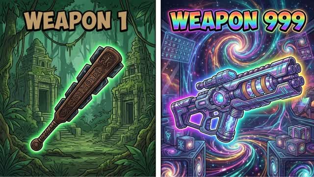🔫 GUN GAME 💥 WAR RUMBLE — Fortnite Creative map cover art