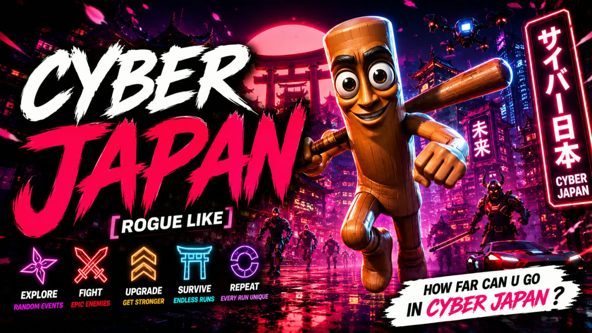 ESCAPE CYBERJAPAN ! [RogueLike] — Fortnite Creative map