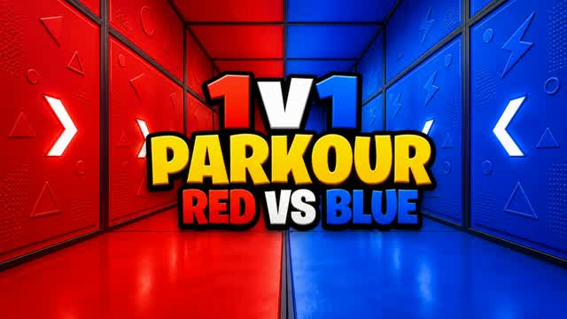 1V1 PARKOUR: RED VS BLUE — Fortnite Creative map cover art