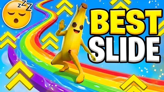 BEST RAINBOW SLIDE AND CHILL 🌈 — Fortnite Creative map