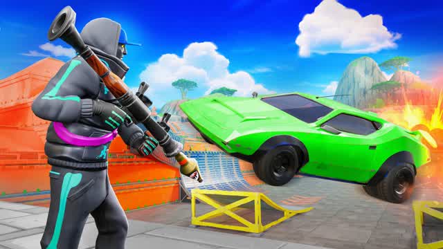 DRIVERS VS ROCKETS — Fortnite Creative map cover art