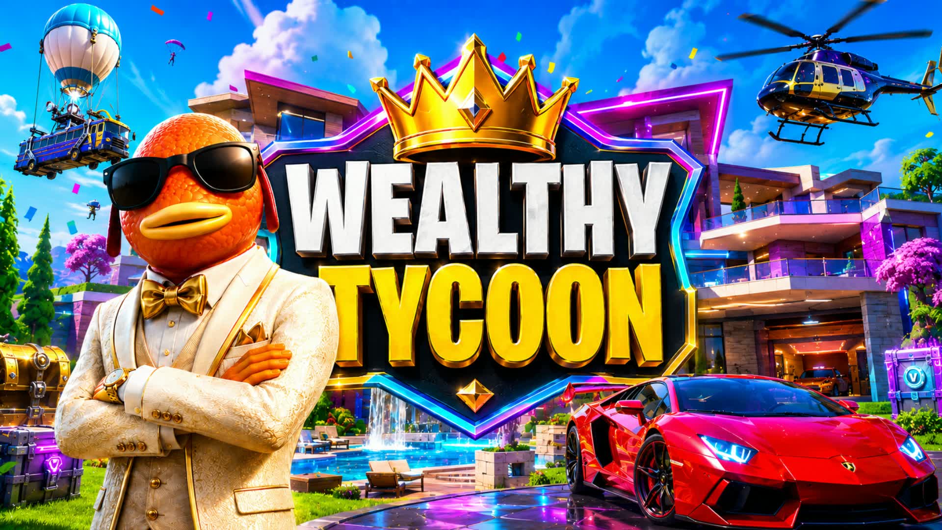 WEALTHY TYCOON — Fortnite Creative map