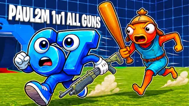 PAUL2M 1V1 ALL GUNS (200 PUMPS) — Fortnite Creative map