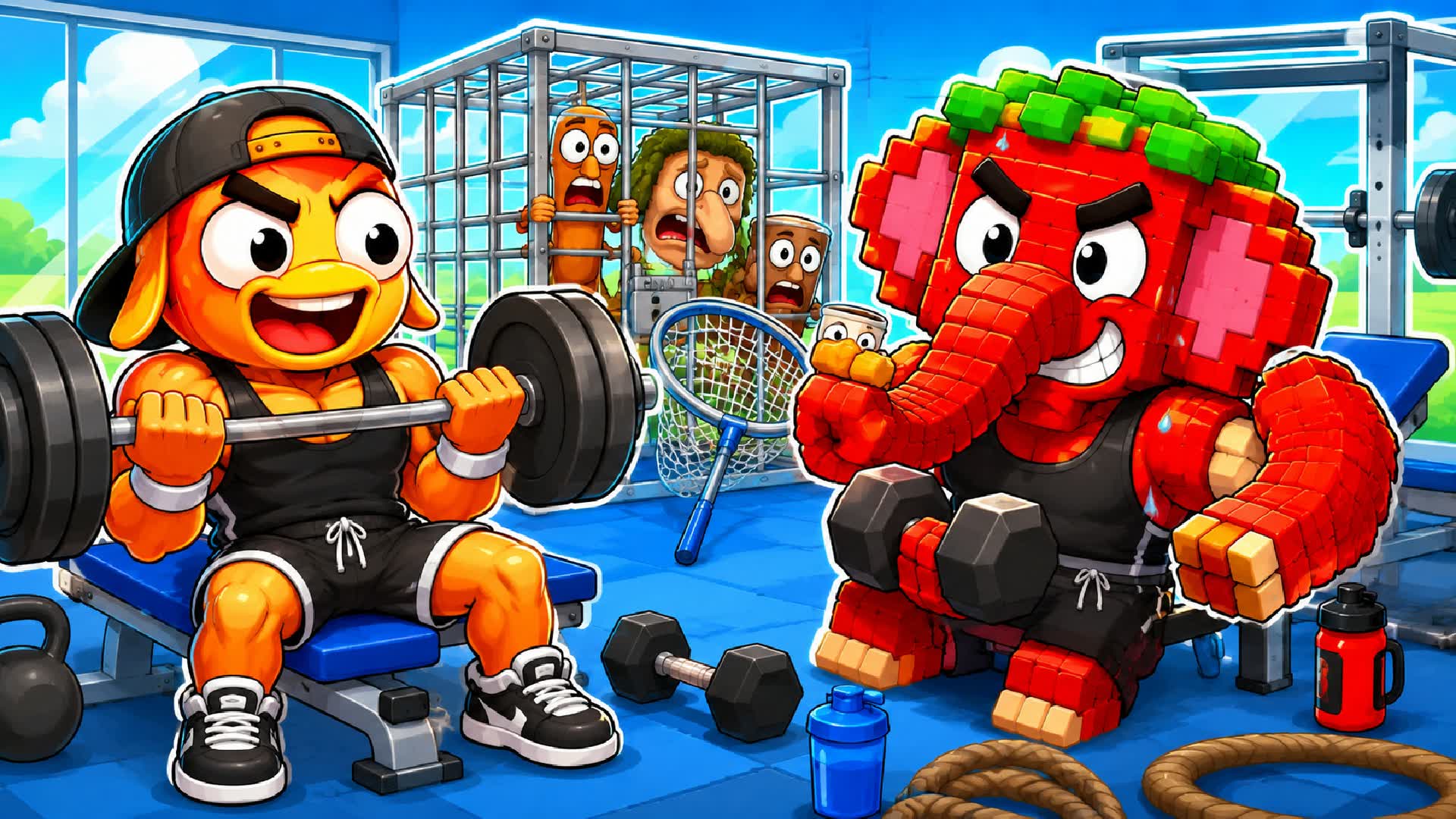 GYM FOR BRAINROT — Fortnite Creative map