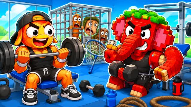 GYM FOR BRAINROT — Fortnite Creative map