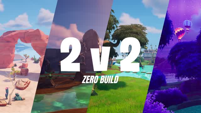 2v2 Zerobuild 🥖 — Fortnite Creative map cover art