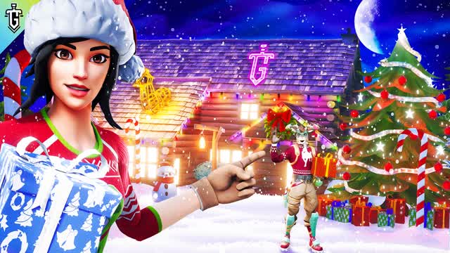 CHRISTMAS PROP HUNT — Fortnite Creative map cover art