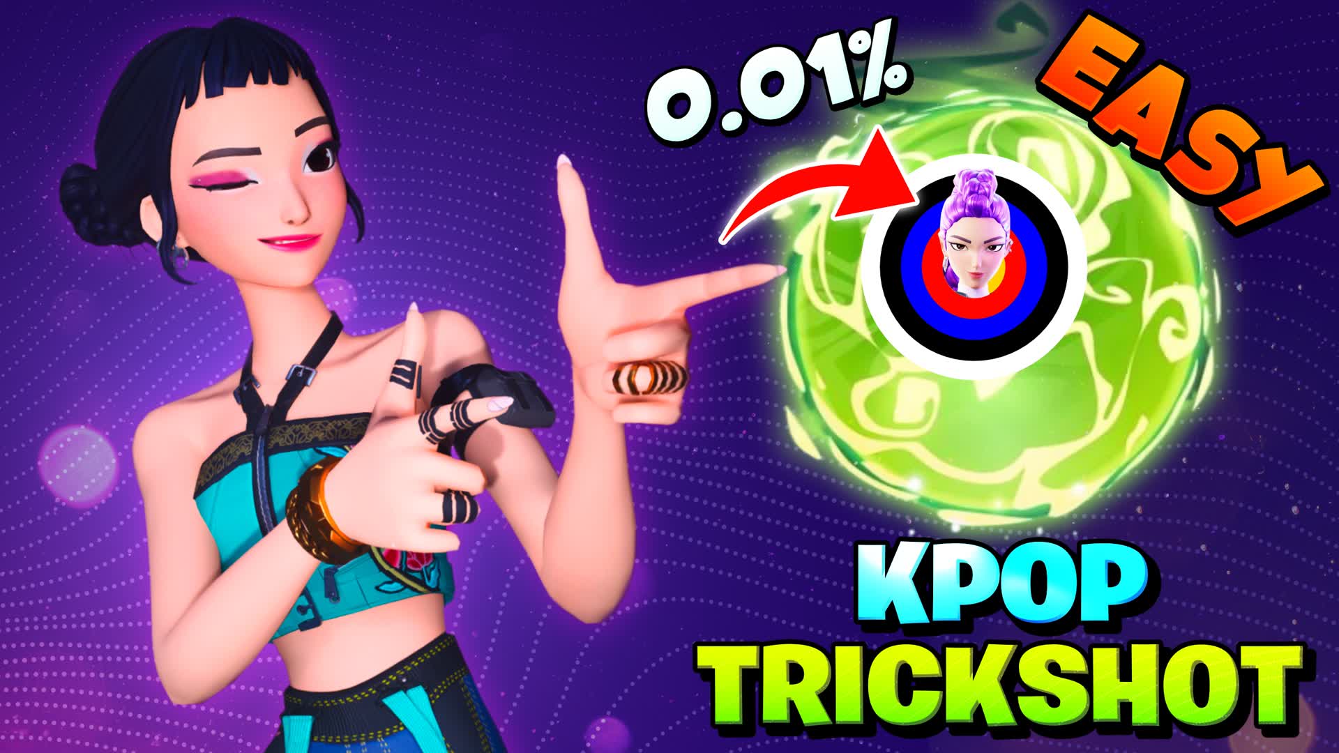KPop Trickshot Parkour 50+ Levels! 🎯 — Fortnite Creative map