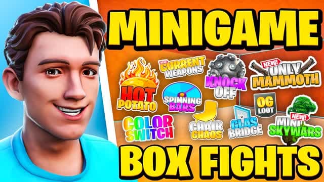MINIGAME BOX FIGHTS 📦 — Fortnite Creative map cover art