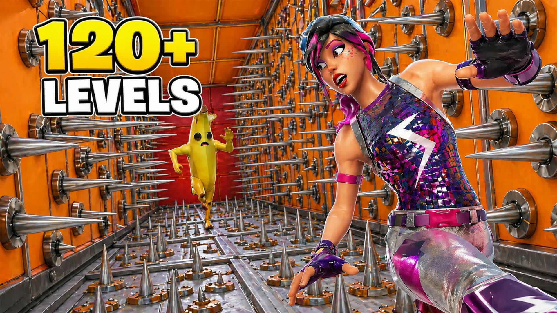 BEST DEATHRUN PARKOUR 120+ — Fortnite Creative map