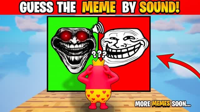 GUESS MEME 🔊 PARKOUR MINIGAME — Fortnite Creative map