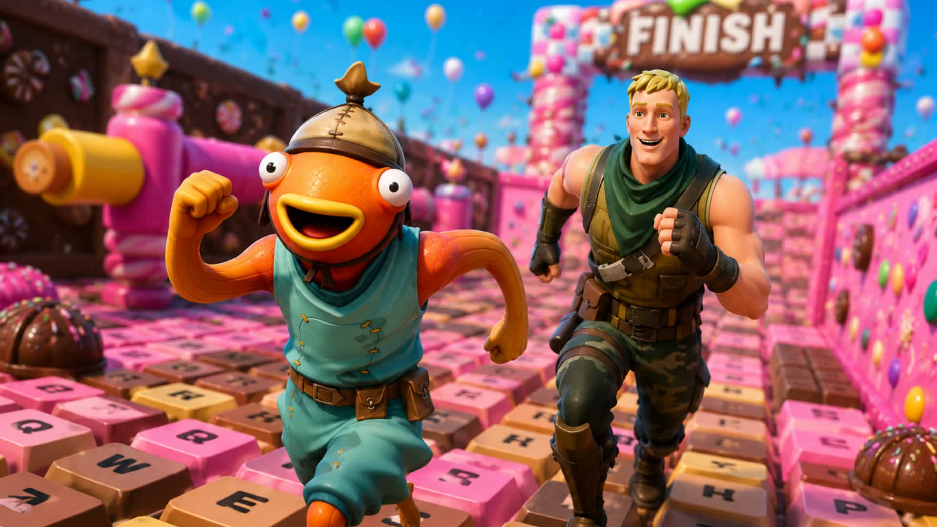 +1 Speed ASMR Keyboard Escape — Fortnite Creative map