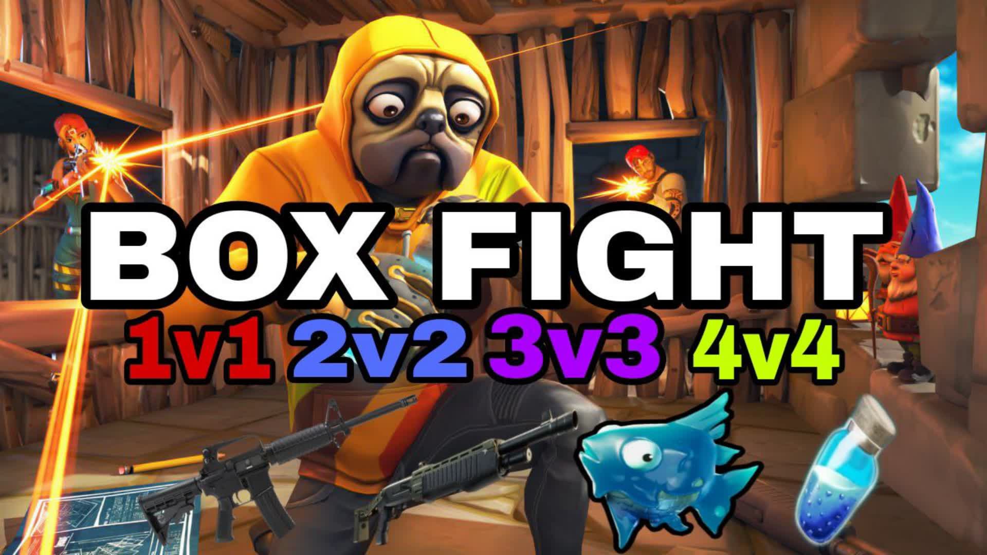 Box Fight 2v2+ — Fortnite Creative map