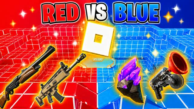 SUPER ROBLOX RED VS BLUE 🔴🔵 — Fortnite Creative map
