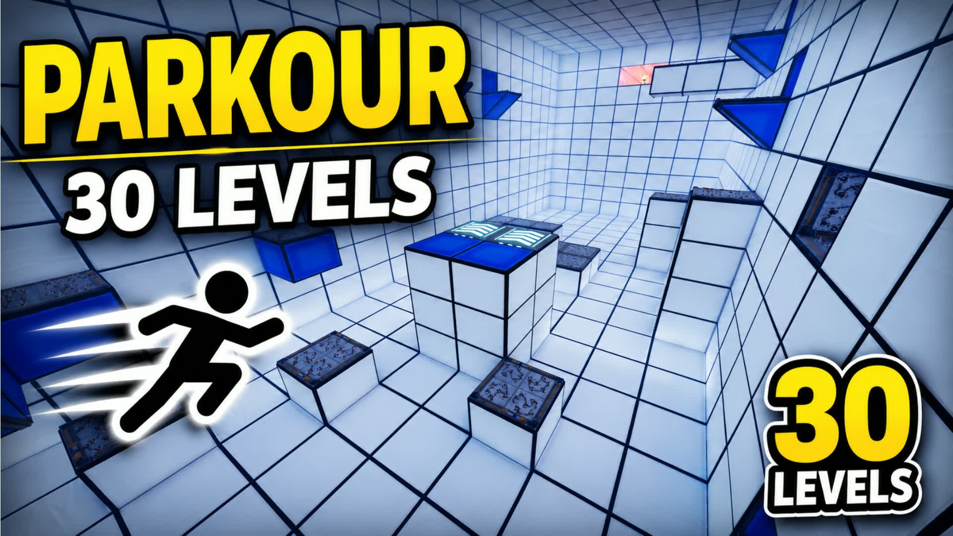PARKOUR 30 LEVELS 🔥 باركور مجيد — Fortnite Creative map