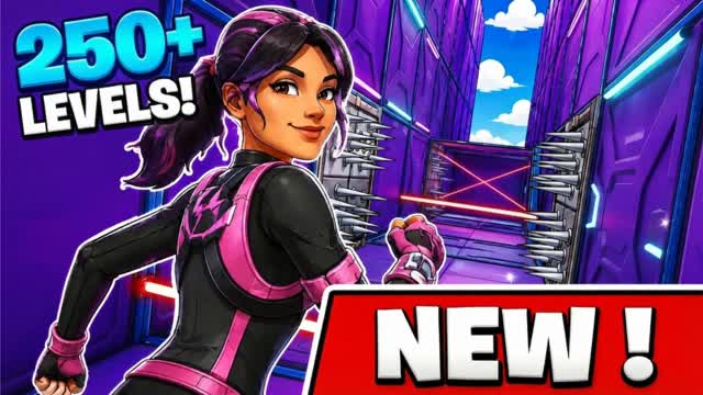 250+ LEVEL EASY DEATHRUN [PARKOUR] — Fortnite Creative map