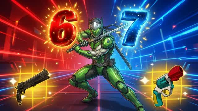 GENJI RED VS BLUE🔴🔵67 🌈 — Fortnite Creative map