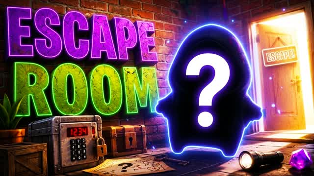 ESCAPE ROOM INCOGNITO 👤 — Fortnite Creative map cover art