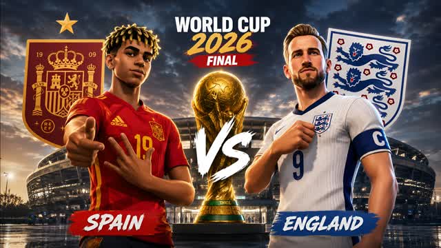 ESPAÑA vs INGLATERRA FINAL MUNDIAL 2026 — Fortnite Creative map cover art