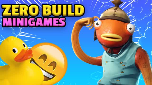 Ultimate Zero Build Minigames — Fortnite Creative map cover art