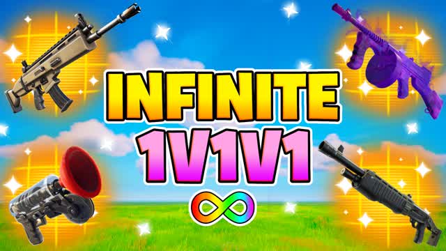Infinite 1v1v1 Realistics Free For All — Fortnite Creative map