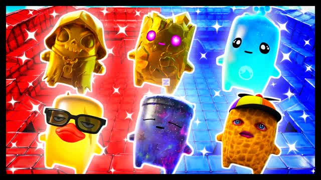 RED VS BLUE STAND FIRM 🔴🔵 — Fortnite Creative map cover art