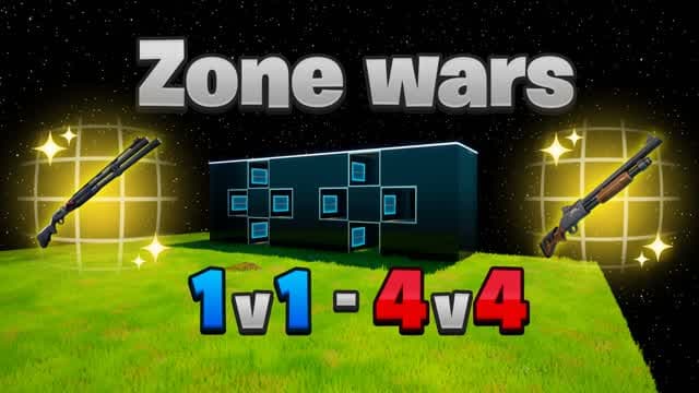 ⭐Zone Wars (1v1-4v4)⭐ — Fortnite Creative map cover art