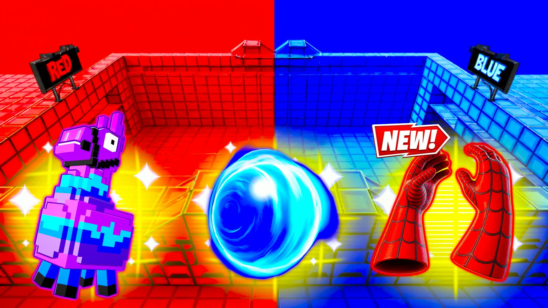 RED VS BLUE BATTLE LOG FIGHT π΄π΅ β Fortnite Creative map