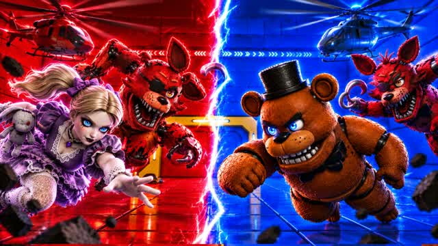 RED VS BLUE ENJOYE — Fortnite Creative map cover art