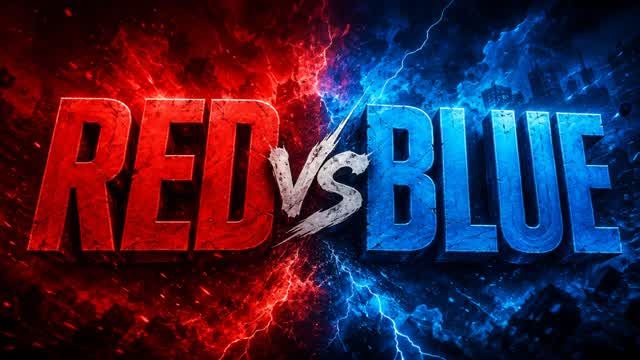 RED VS BLUE 🔴🔵 BATTLE SHOOTER — Fortnite Creative map cover art