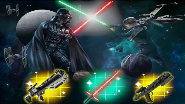 STAR WARS GUN FIGHT ALL WEAPONS — Fortnite Creative map cover art