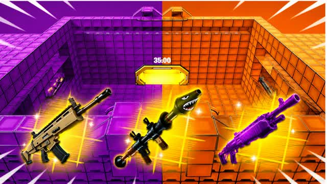 CRAZY ORANGE VS PURPLE — Fortnite Creative map