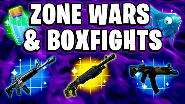 GRINCHY'S ZONE WARS & BOX FIGHTS 🌀 — Fortnite Creative map cover art