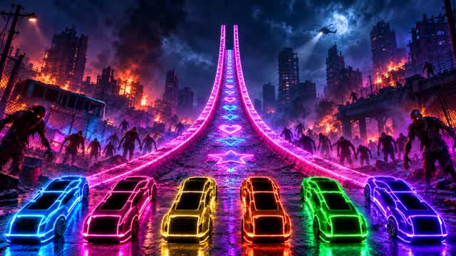 SUPER BATTLE - CAR - RAMP - ZOMBIE — Fortnite Creative map