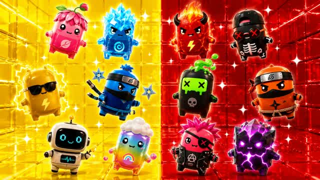 SUPER COOL RED VS BLUE — Fortnite Creative map