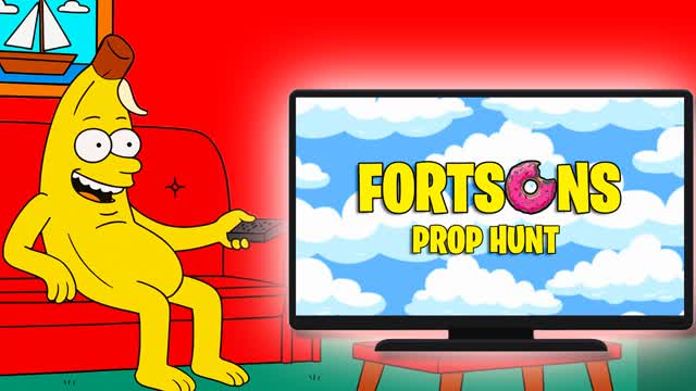 🍩 FORTSONS PROP HUNT [SIMPSONS]🍩 — Fortnite Creative map cover art