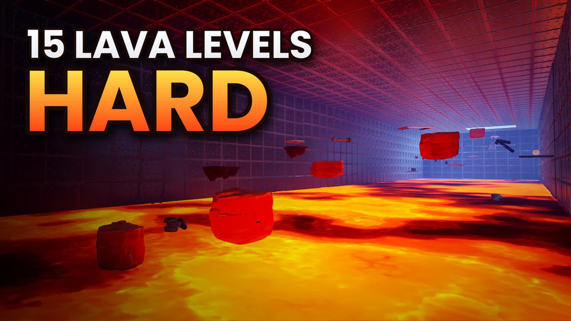 🌋 LAVA DEATHRUN 🔥15 LEVELS OF INSANITY — Fortnite Creative map