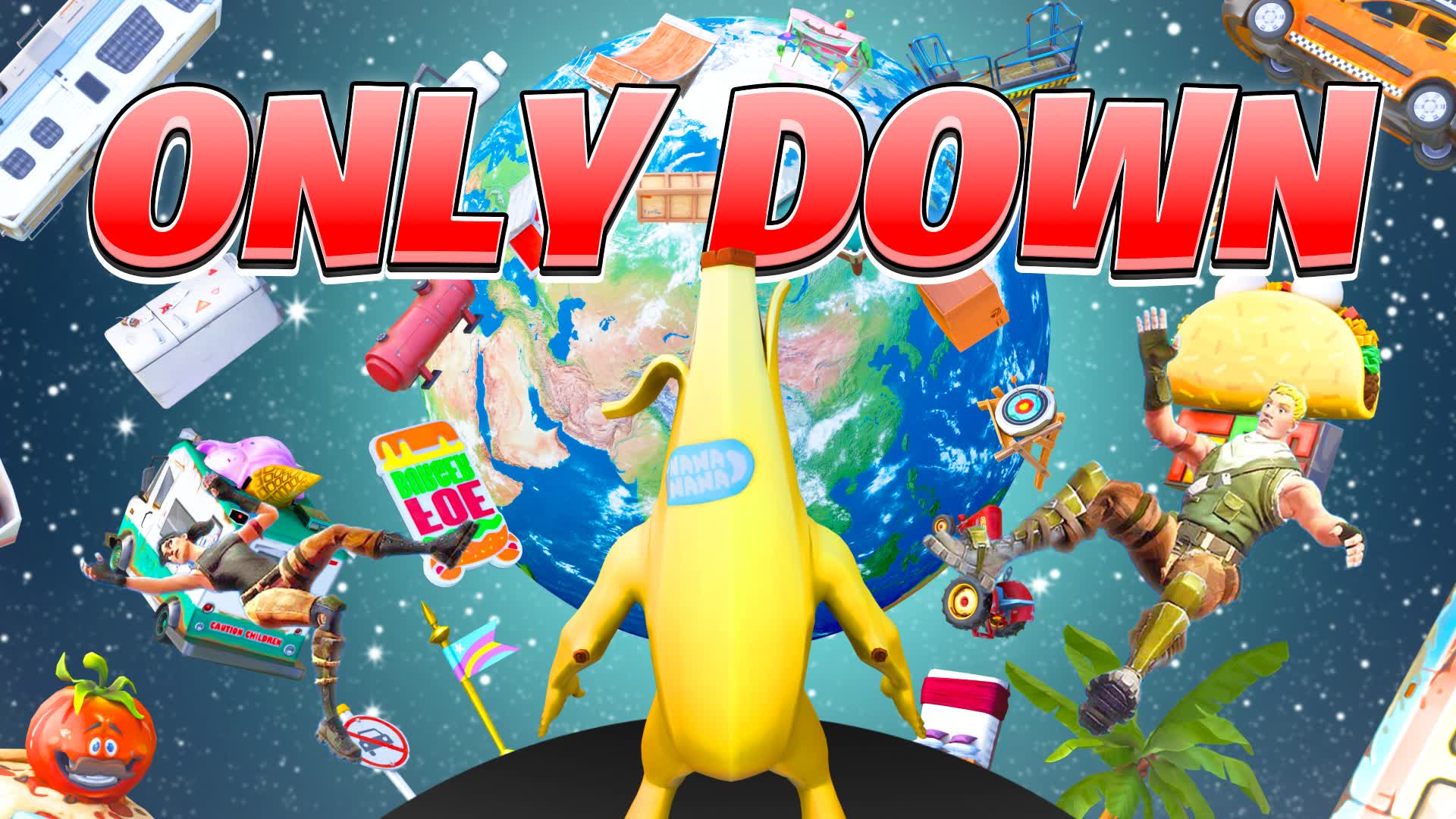 ONLY DOWN PARKOUR — Fortnite Creative map