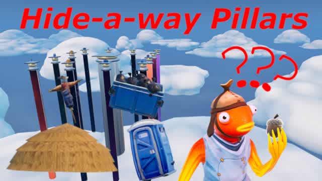 Hide-a-way Pillars — Fortnite Creative map cover art
