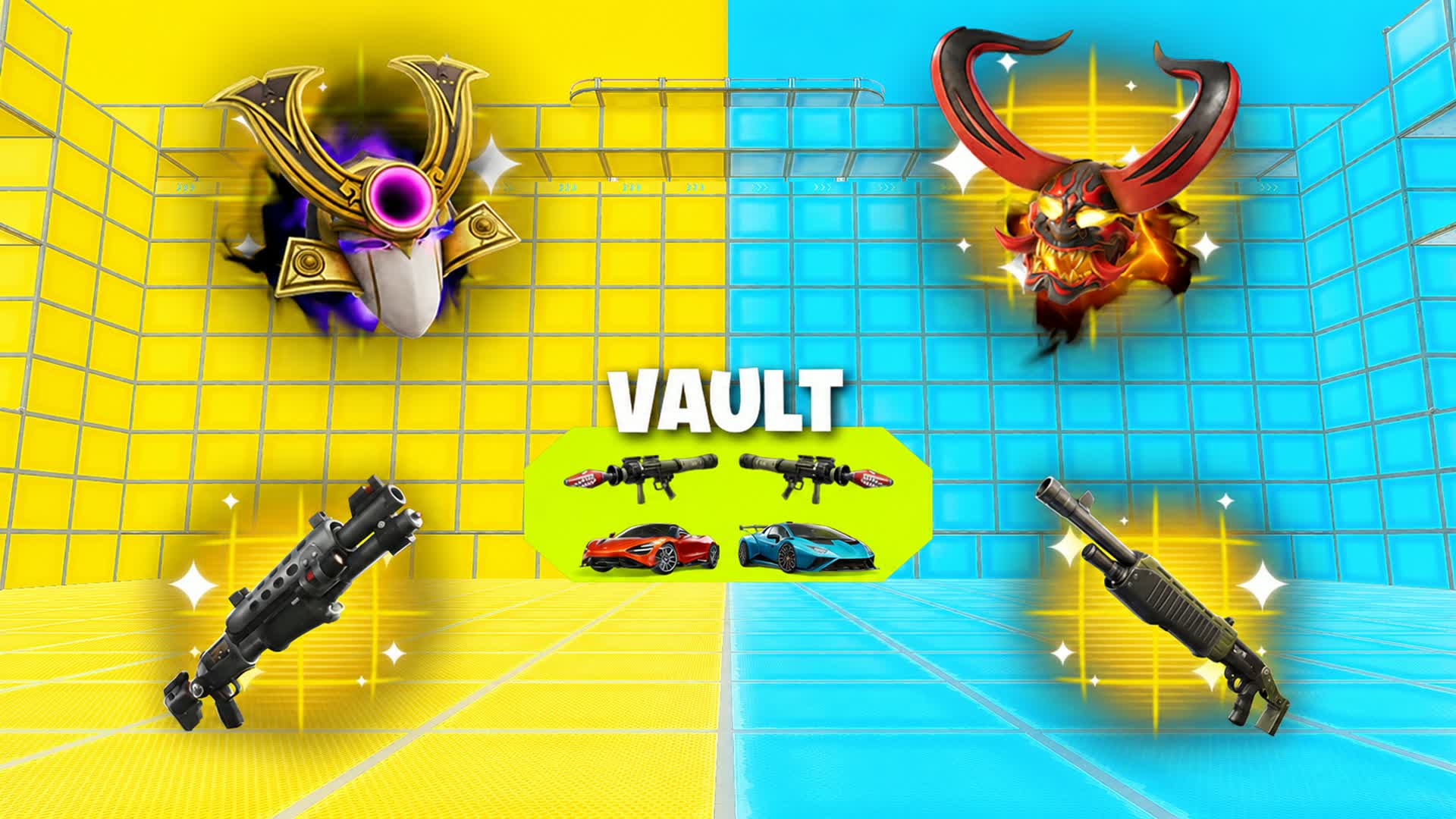 BRAINROT RED VS BLUE โ Fortnite Creative map