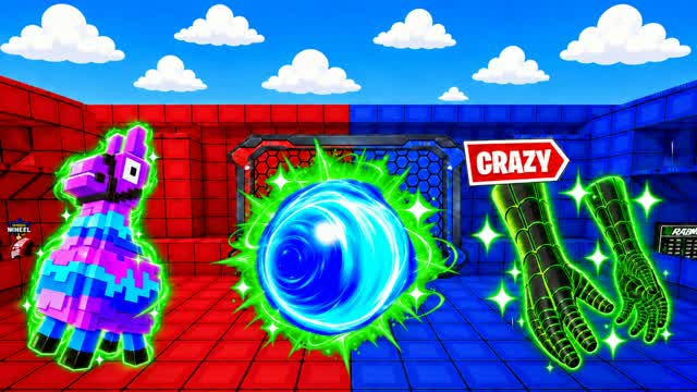 RED VS BLUE CRAZY SCRIPT 🔴🔵 — Fortnite Creative map