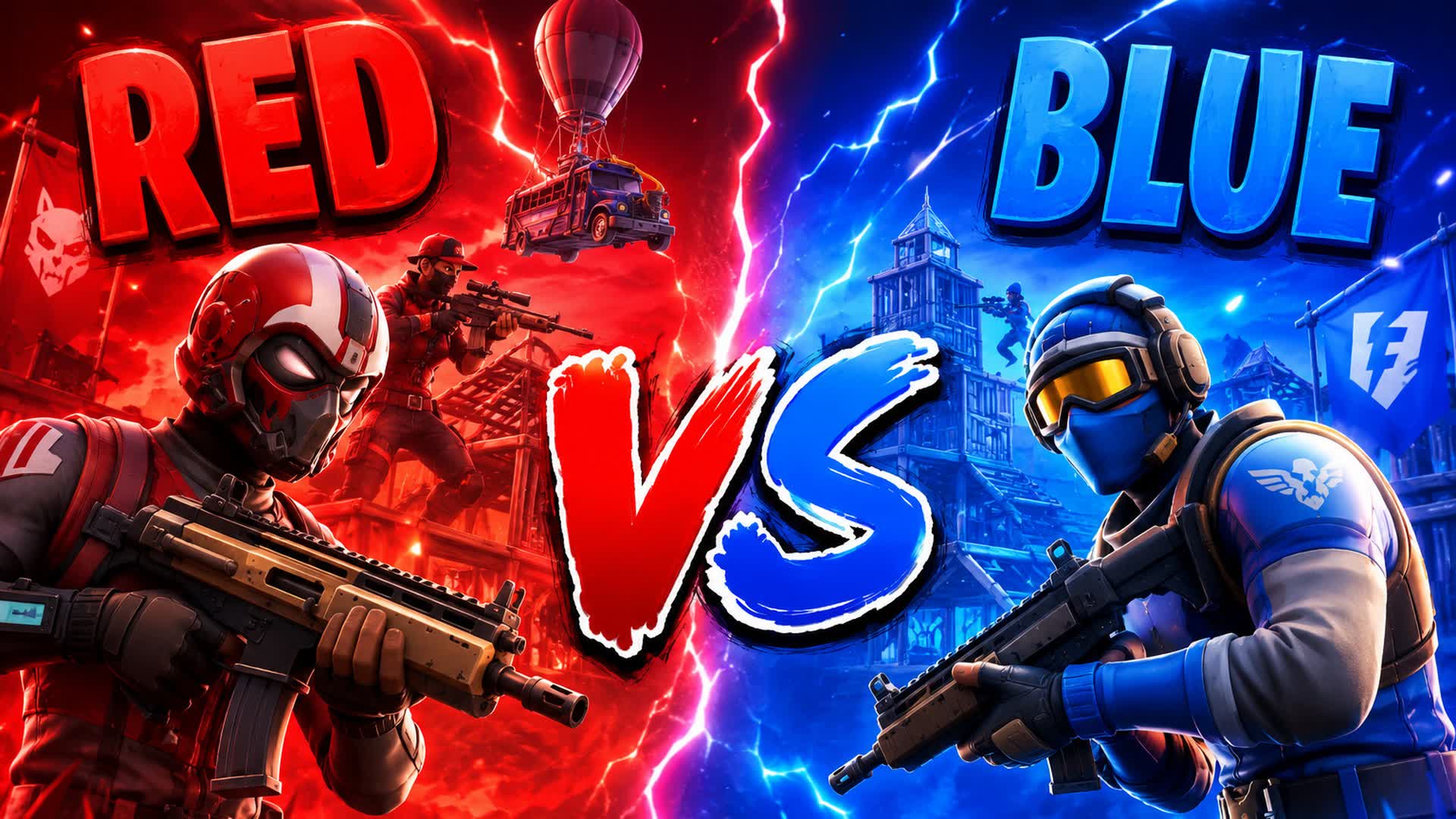EXTREME RED VS BLUE — Fortnite Creative map