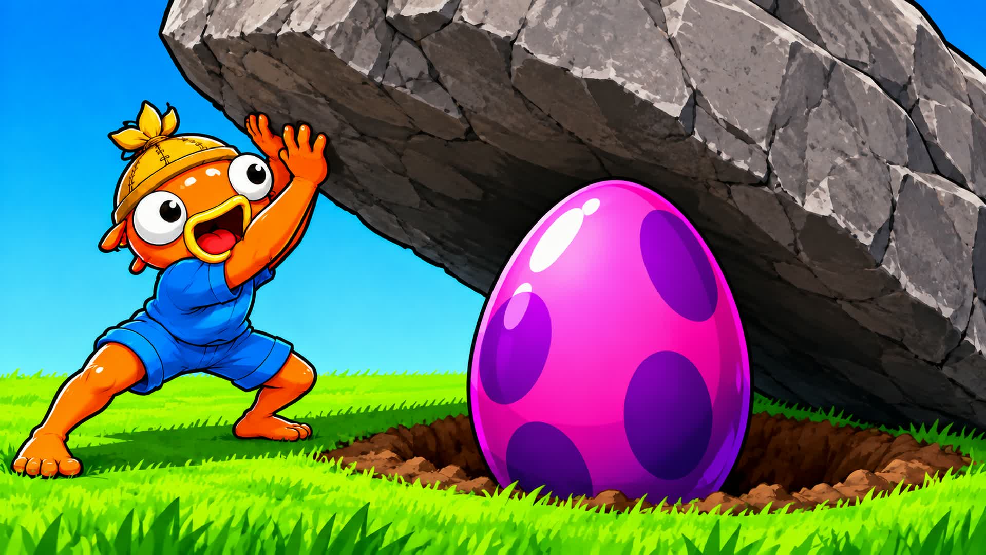 Lift Rocks For Eggs — Fortnite Creative map