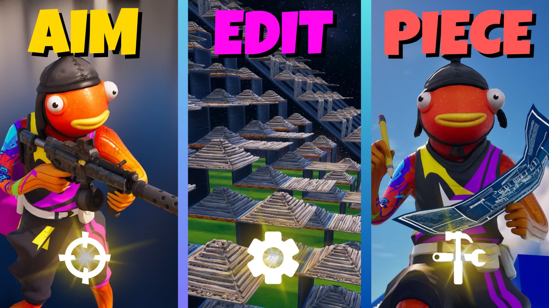 🎯Aim, Build, Piece Control V3🎯 — Fortnite Creative map