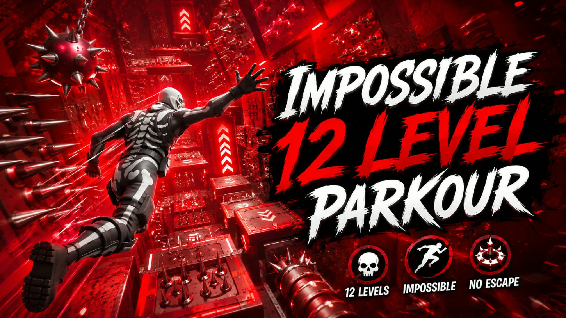 PARKOUR 12 LEVELS [IMPOSSIBLE] 🔥 — Fortnite Creative map