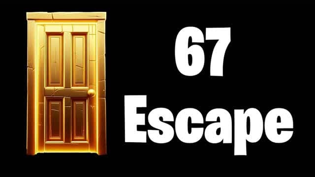 67 Level Escape Room — Fortnite Creative map cover art