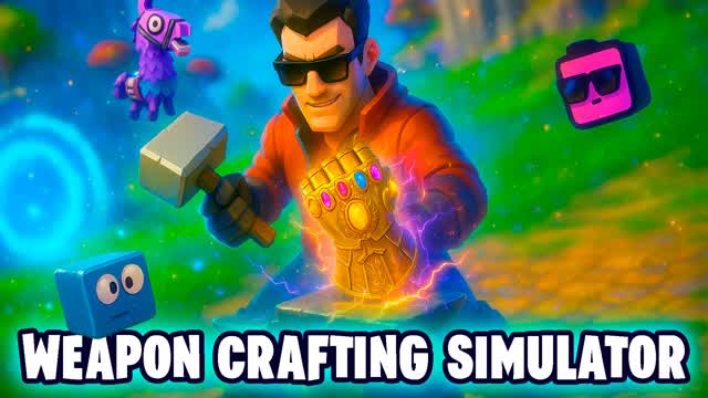 Weapon Crafting Simulator — Fortnite Creative map cover art
